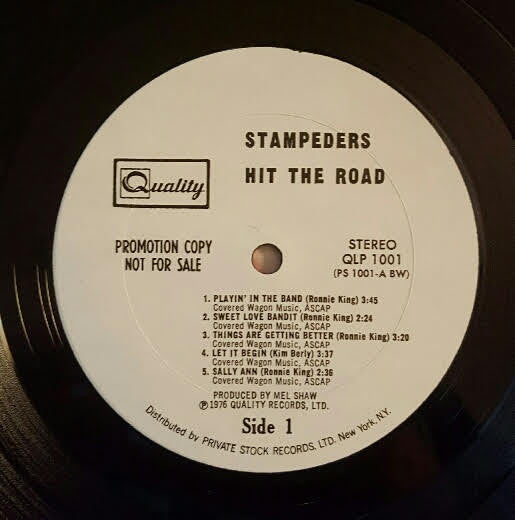 The Stampeders : Hit The Road (LP, Album, Promo)