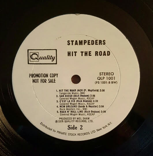 The Stampeders : Hit The Road (LP, Album, Promo)