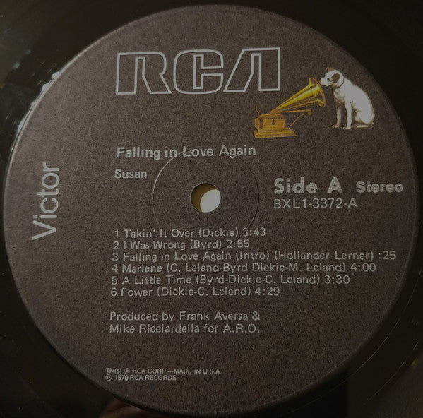 Susan (11) : Falling In Love Again (LP, Album, Ind)
