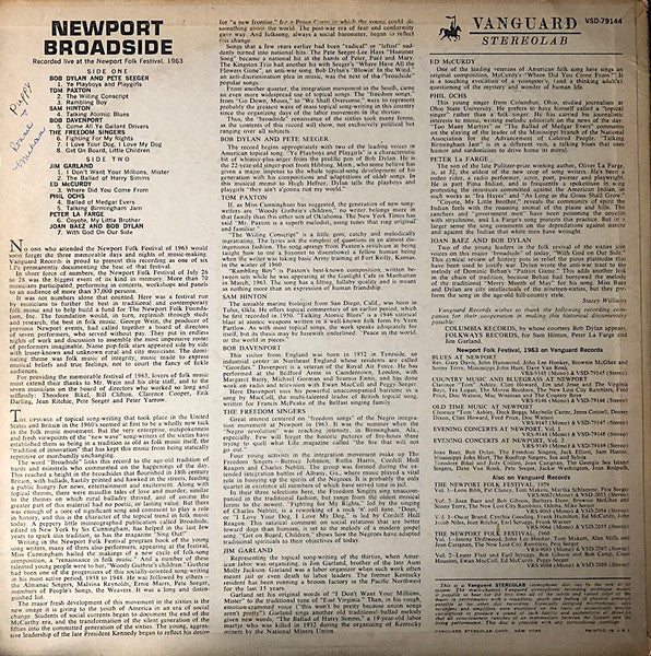 Various : Newport Broadside (LP, Album)