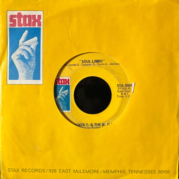 Booker T & The MG's : Heads Or Tails (7", Single, Styrene, PL )