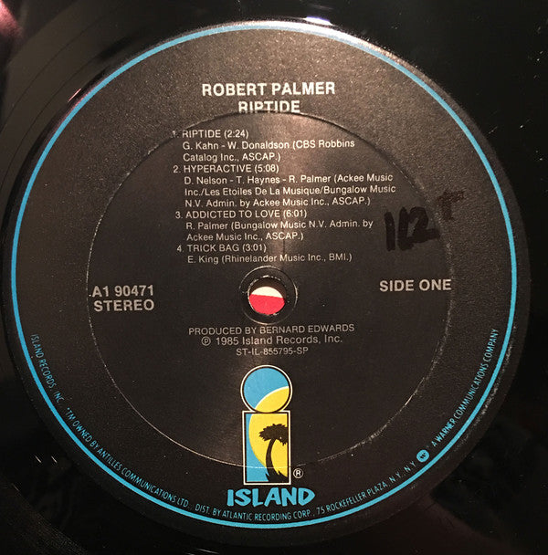 Robert Palmer : Riptide (LP, Album, Club, Car)