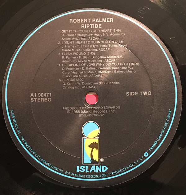 Robert Palmer : Riptide (LP, Album, Club, Car)
