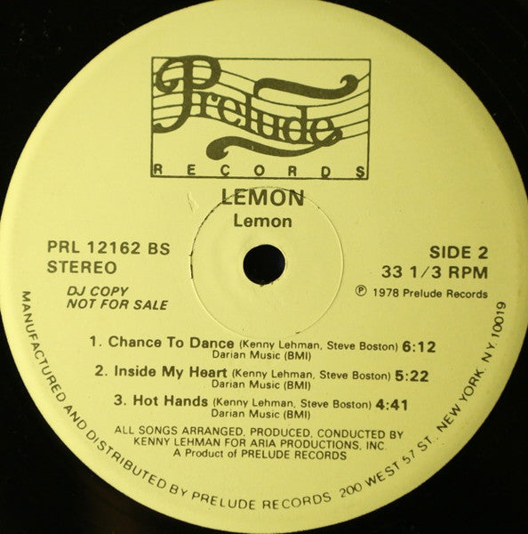 Lemon : Lemon (LP, Album, Promo)