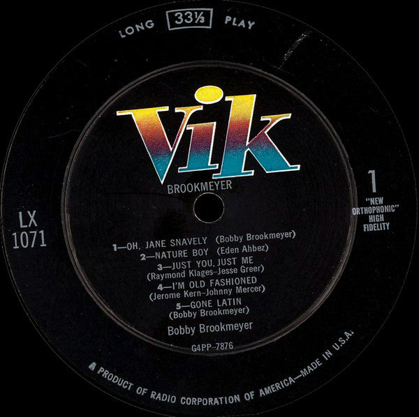 Bob Brookmeyer : Brookmeyer (LP, Album)
