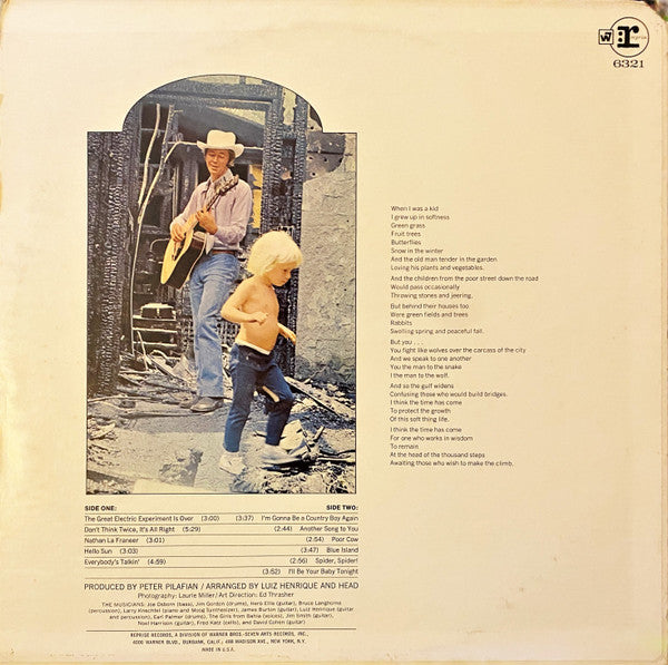 Noel Harrison : The Great Electric Experiment Is Over (LP, Album)