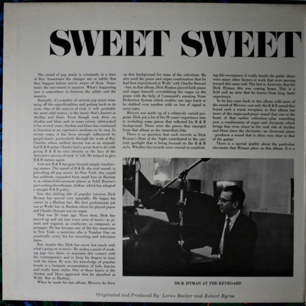 Dick Hyman And The Group : Sweet Sweet Soul (LP, Gat)