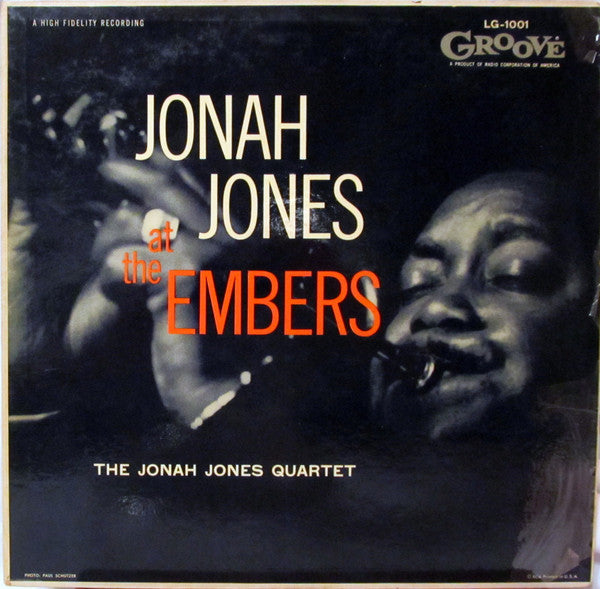 The Jonah Jones Quartet : Jonah Jones At The Embers (LP, Album, Mono)