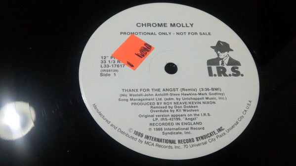Chrome Molly : Thanx For The Angst (12", Promo)