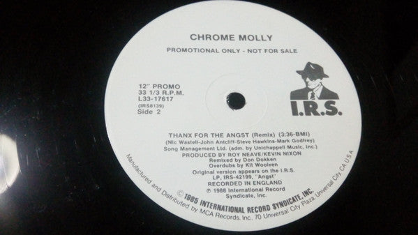Chrome Molly : Thanx For The Angst (12", Promo)