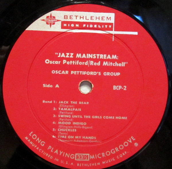 Oscar Pettiford / Red Mitchell : Jazz Mainstream (LP, Comp)