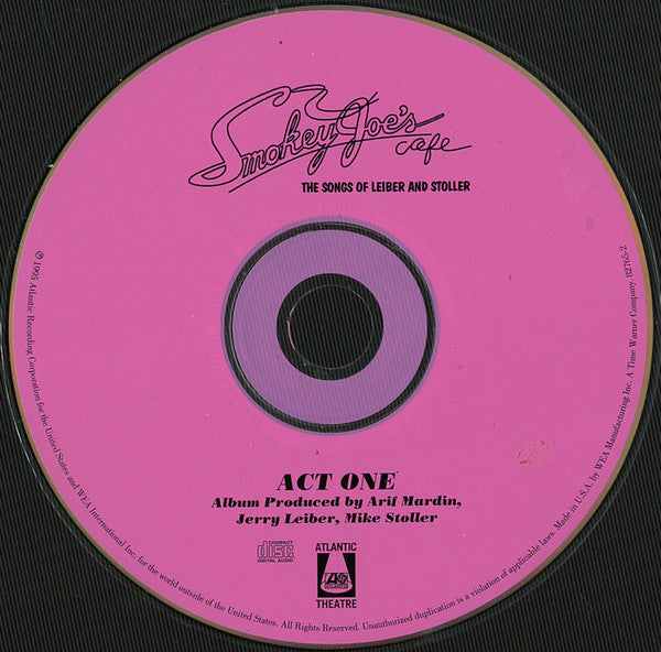 "Smokey Joe's Café" Original Broadway Cast : Smokey Joe's Cafe - The Songs Of Leiber And Stoller (2xCD, Album, RP)
