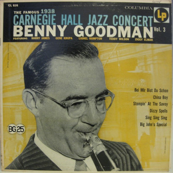 Benny Goodman : The Famous 1938 Carnegie Hall Jazz Concert Vol.3 (LP, Mono, RE)