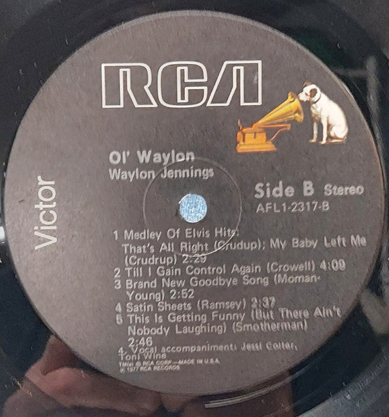 Waylon Jennings : Ol' Waylon (LP, Album, RE, Ind)