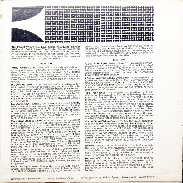 Urbie Green And His Orchestra : The Persuasive Trombone Of Urbie Green Volume 2 (LP, Album, Ind)