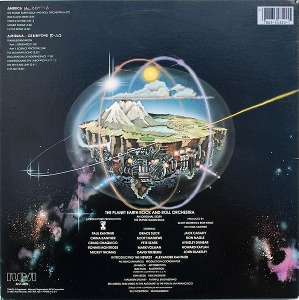 Paul Kantner : Planet Earth Rock And Roll Orchestra (LP, Album, Ind)