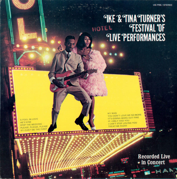 Ike & Tina Turner : Ike & Tina Turner's Festival Of Live Performances (LP, Album, RE)