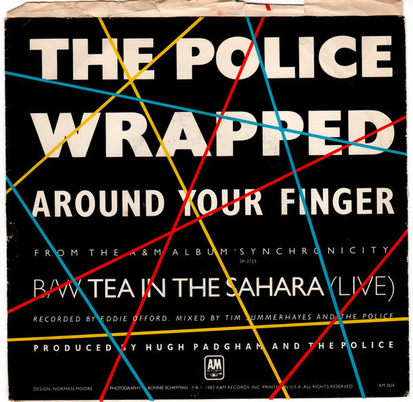 The Police : Wrapped Around Your Finger (7", Single, Styrene, R -)
