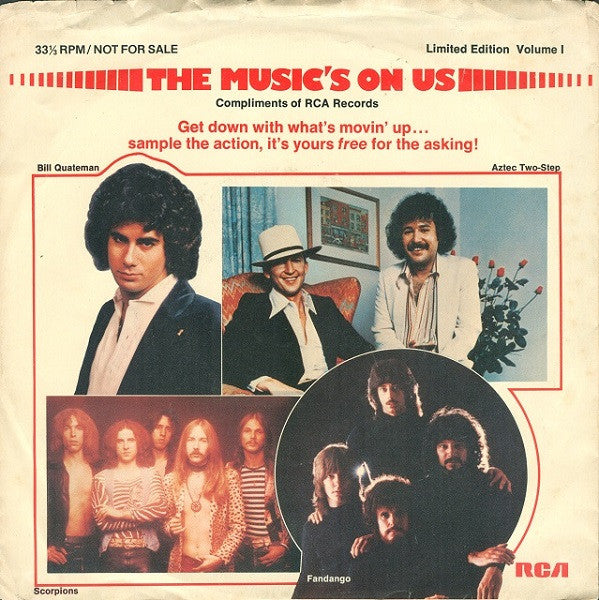 Various : The Music's On Us, Volume 1 (7", EP, Ltd, Promo, Smplr, Styrene)