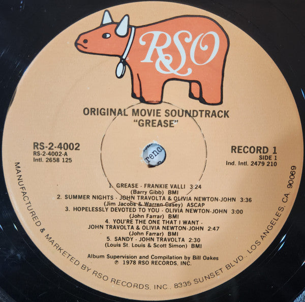 Various : Grease (The Original Soundtrack From The Motion Picture) (2xLP, Album, Ric)