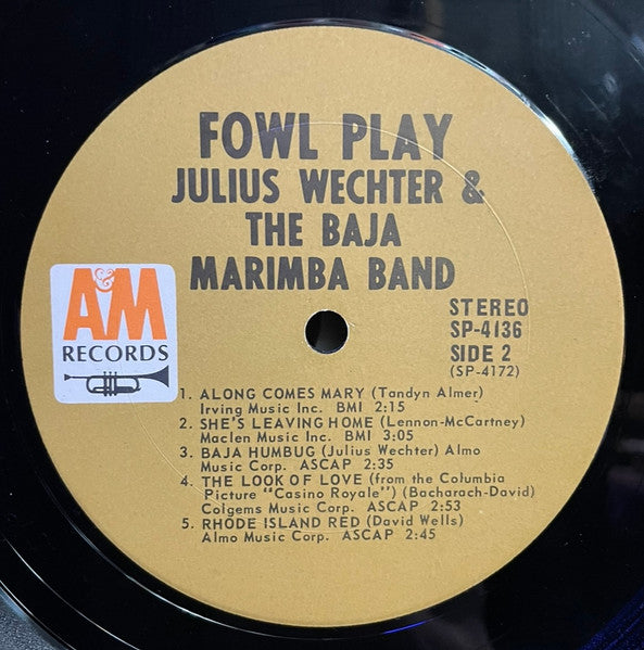 Julius Wechter And The Baja Marimba Band* : Fowl Play (LP, Album, Ter)