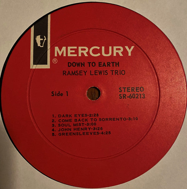 The Ramsey Lewis Trio : Down To Earth (Music From The Soil) (LP, Album)