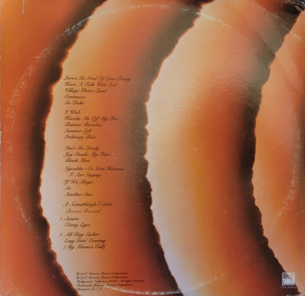 Stevie Wonder : Songs In The Key Of Life (2xLP, Pit + 7", Album, EP)