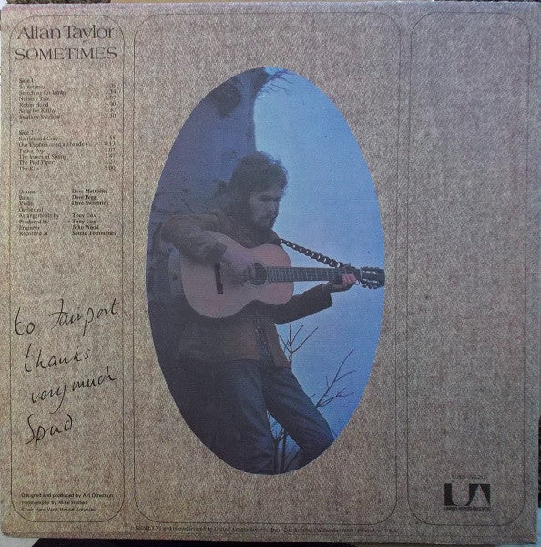Allan Taylor : Sometimes (LP, Album)