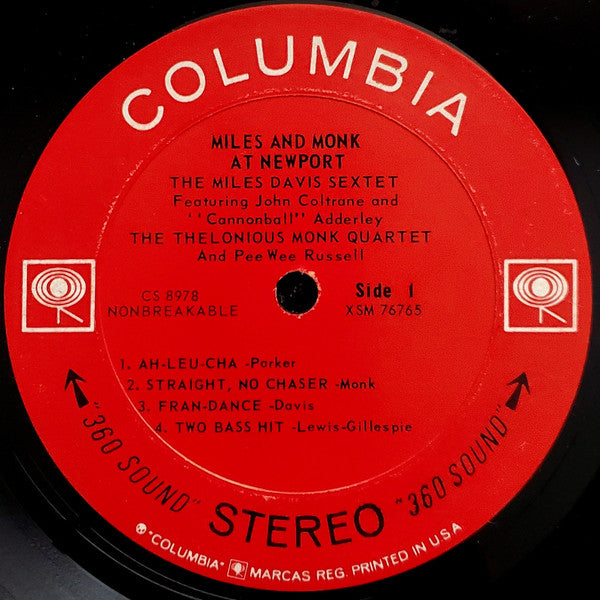 The Miles Davis Sextet & The Thelonious Monk Quartet : Miles & Monk At Newport (LP, Album)
