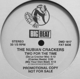 Nubian Crackers : Two For The Time (12", Single, Promo)