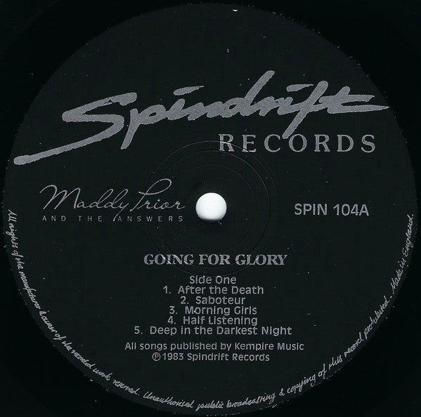 Maddy Prior And The Answers (3) : Going For Glory (LP, Album)