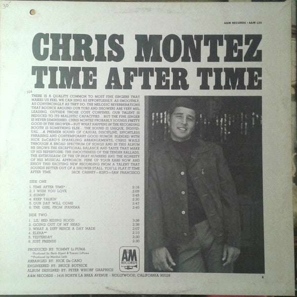 Chris Montez : Time After Time (LP, Album, Mono)