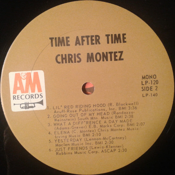 Chris Montez : Time After Time (LP, Album, Mono)