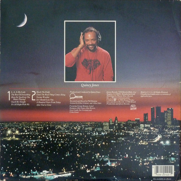 Frank Sinatra With Quincy Jones And Orchestra* : L.A. Is My Lady (LP, Album, Spe)