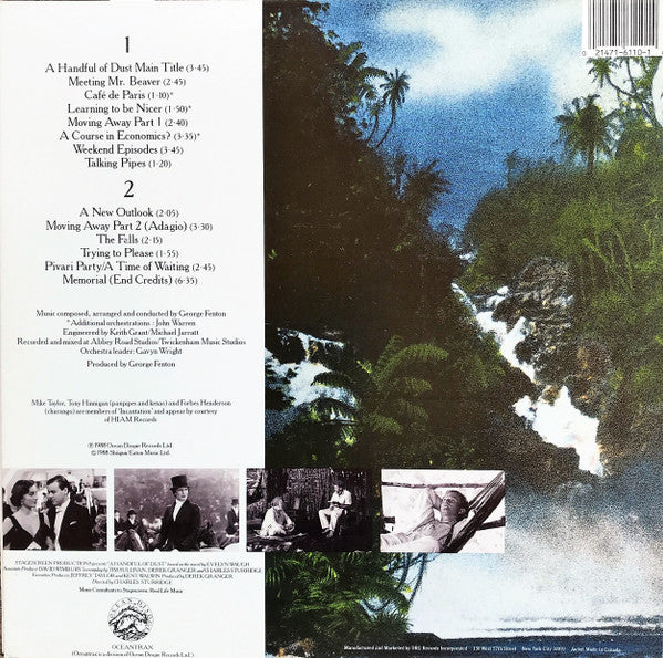 George Fenton : A Handful Of Dust (Original Motion Picture Soundtrack) (LP)