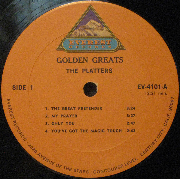The Platters : Everest Golden Greats (LP, Comp)