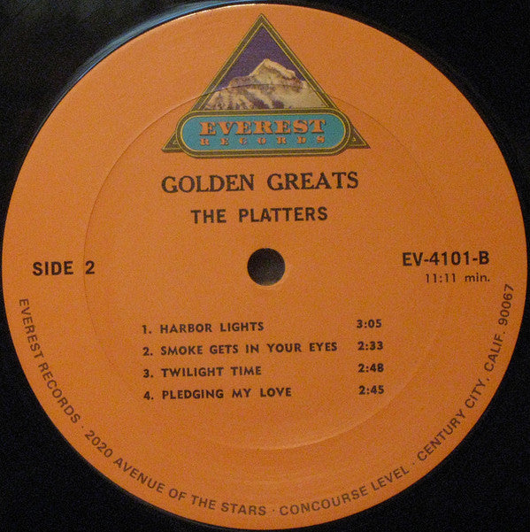 The Platters : Everest Golden Greats (LP, Comp)