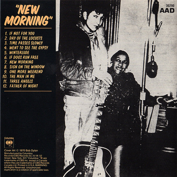 Bob Dylan : New Morning (CD, Album, RE)