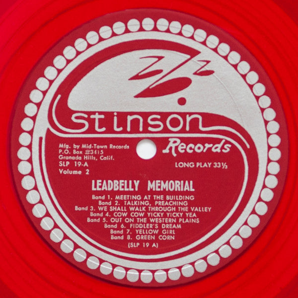 Leadbelly : A Leadbelly Memorial: Volume II (LP, Comp, RE, Red)