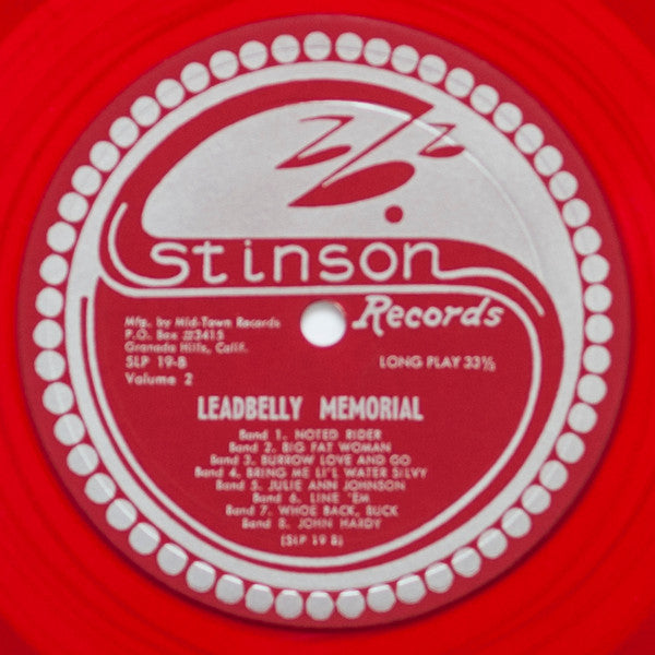 Leadbelly : A Leadbelly Memorial: Volume II (LP, Comp, RE, Red)