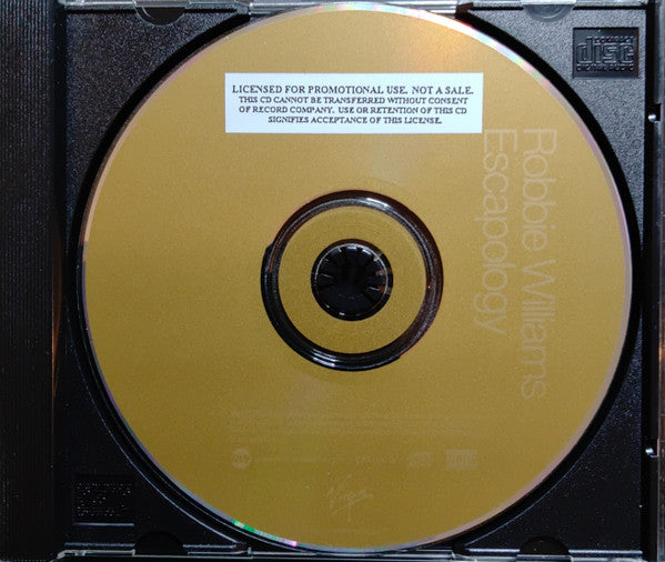 Robbie Williams : Escapology (CD, Album, Promo)