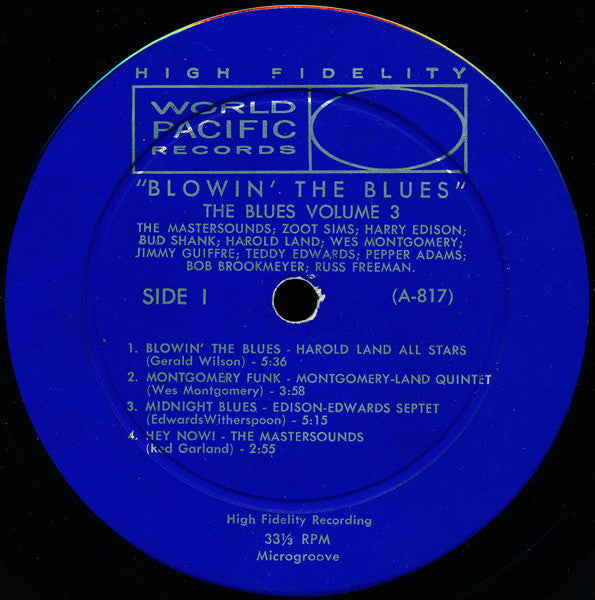 Various : Blowin' The Blues (The Blues Volume 3) (LP, Album, Comp, Mono)