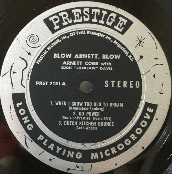 Arnett Cobb And Eddie "Lockjaw" Davis : Blow, Arnett, Blow (LP, Album)