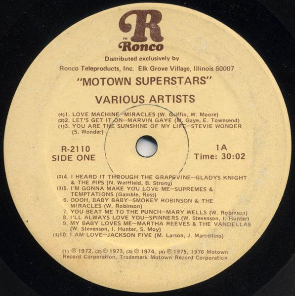 Various : Motown Superstars (LP, Comp)