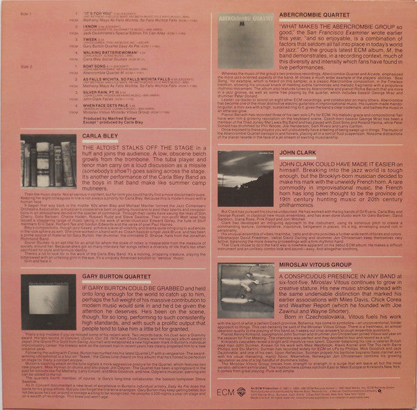 Various : ECM Sampler 9 (LP, Album, Promo, Smplr)