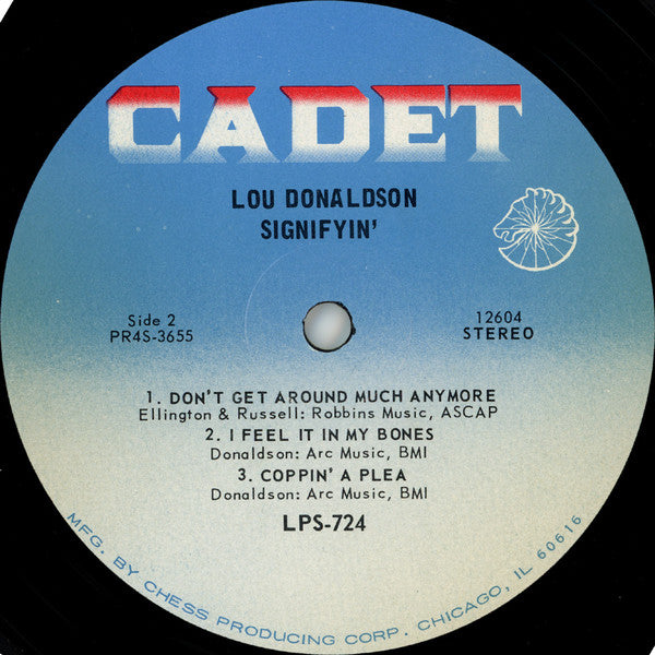 Lou Donaldson : Signifyin' (LP, Album)