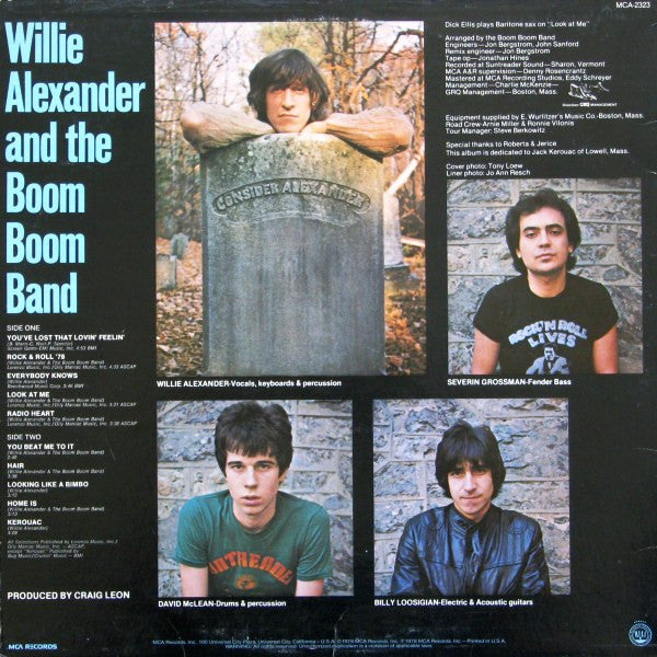 Willie Alexander & The Boom Boom Band : Willie Alexander & The Boom Boom Band (LP, Album)