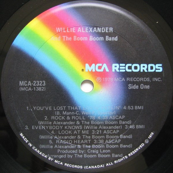 Willie Alexander & The Boom Boom Band : Willie Alexander & The Boom Boom Band (LP, Album)