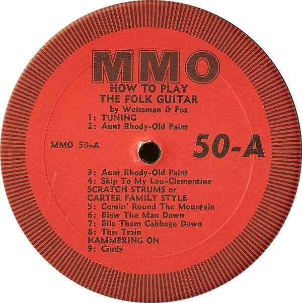 Dick Weissman And Dan Fox (6) : How To Play The Folk Guitar (2xLP, Red)
