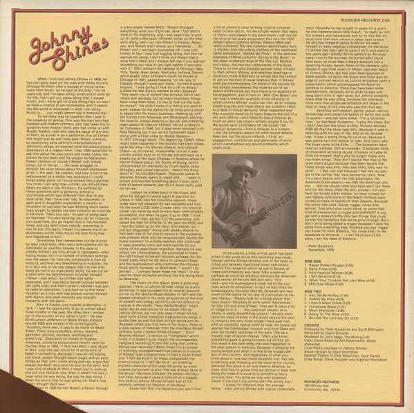 Johnny Shines : Hey Ba-Ba-Re-Bop! (Live, In Concert) (LP, Album)